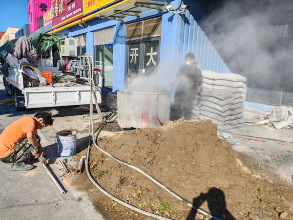 蓝山顶管注浆加固